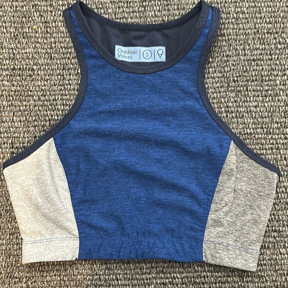Outdoor Voices Bra | Crop Top | Colorblock Activewear | Size Small